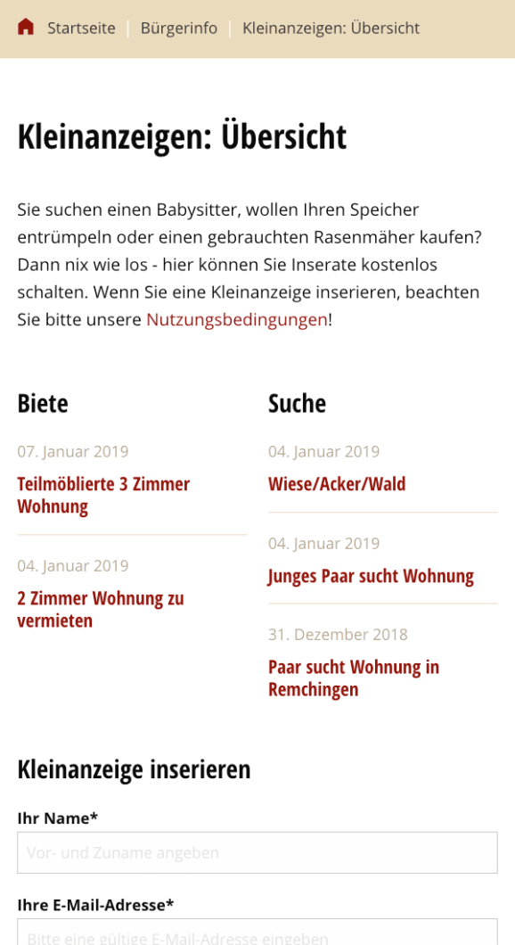 Screenshot Remchingen